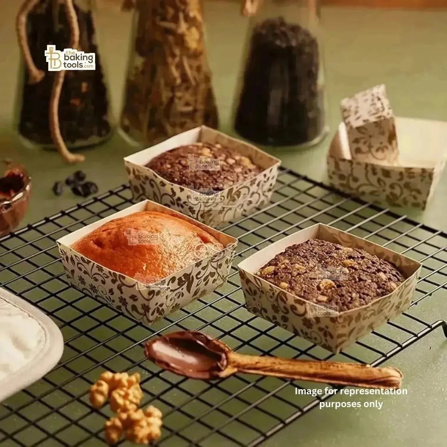 Bake And Serve Disposable Paper Brownie Box - Square (Small) - thebakingtools.com